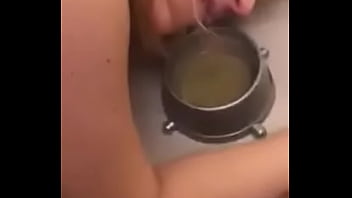Pet girl slave drynk piss from dog bowl. Like a bitch dog